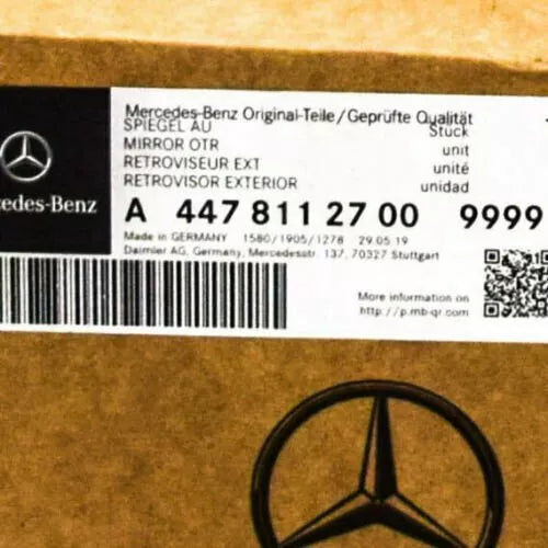 NEW MB VITO W447 FRONT RIGHT DOOR MIRROR CAP COVER A4478112700 9999