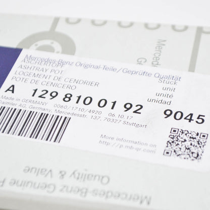 NEW MERCEDES-BENZ SL R129 ASHTRAY SLIDE A12981001928F33 2001 ORIGINAL