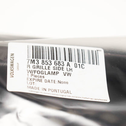 NEW VW SHARAN 7M8 FRONT LEFT FOG LIGHT GRILLE 7M3853683A01C ORIGINAL