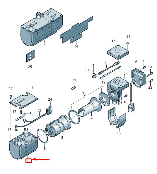 NEW VOLKSWAGEN CRAFTER 2F MK1 HEAT EXCHANGER HOUSING