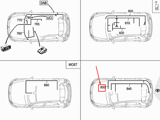 new mercedes-benz gla x156 rear blind spot assist harness a1565405905 original