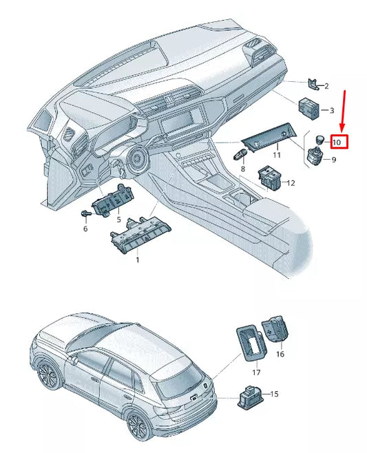 NEW AUDI Q3 F3 VOLUME ADJUSTMENT ROTARY KNOB 83A919070