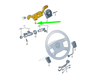 NEW VW TRANSPORTER T5 STEERING COLUMN COMBI SWITCH 6Q0953513F9B9 ORIGINAL