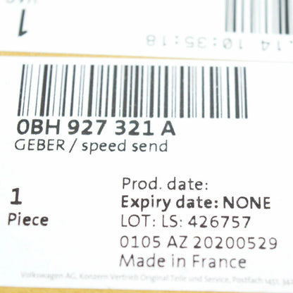 NEW AUDI Q3 8U SPEED SENSOR WITH TEMPERATURE SENSOR 0BH927321A