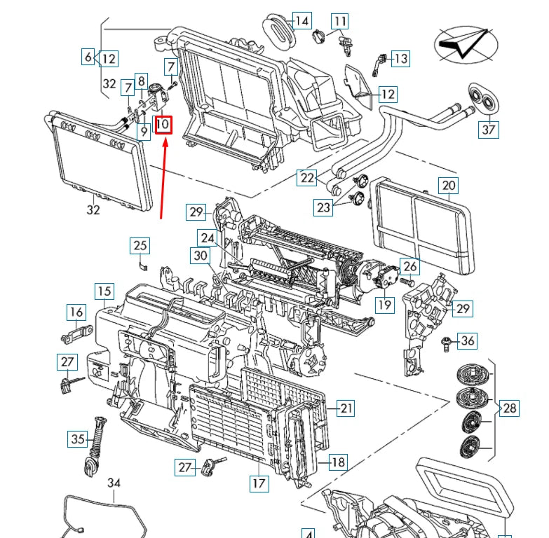 NEW AUDI Q5 80A AIR CONDITIONER EXPANSION VALVE 8W0820679 ORIGINAL