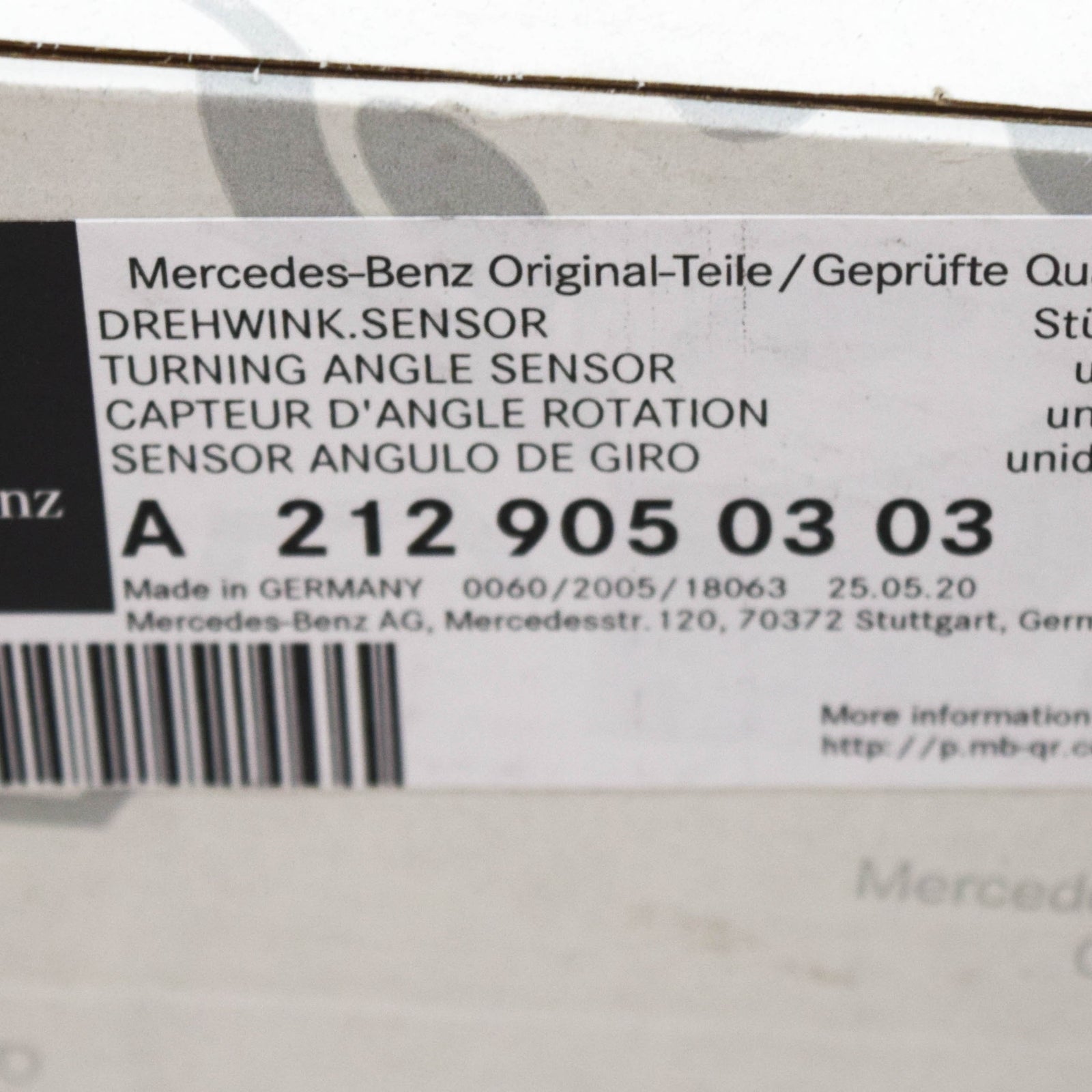 NEW MB E W212 FRONT LEFT HEADLIGHT HEIGH LEVEL SENSOR A2129050303 ORIGINAL