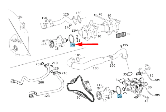 new mercedes-benz sls amg c197 engine oil pump seal outer a1591840061 original