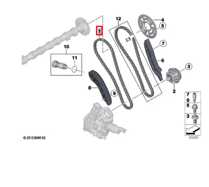 NEW BMW 5 F10 ENGINE TIMING CHAIN 11318475185 ORIGINAL