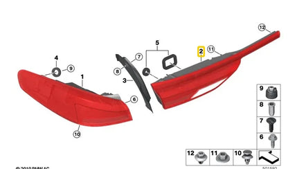 NEW BMW 2 GRAN COUPE F44 REAR LEFT TRUNK LED INNER LIGHT LHD 63217465469