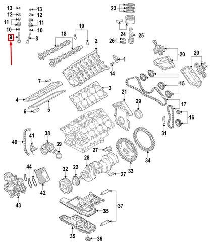 NEW VW PHAETON 3D ENGINE EXHAUST VALVE 022109611C ORIGINAL