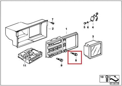 NEW BMW 5 E39 ROTARY KNOB ON-BOARD MONITOR MENU 65528384685 ORIGINAL
