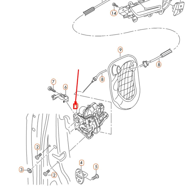 NEW AUDI A4 B8 FRONT LEFT DOOR LOCK LHD 8J1837015A ORIGINAL