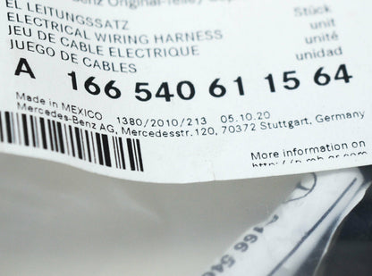 NEW MB ML W166 FRONT PARKTRONIC SYSTEM WIRING HARNESS A166540611564 ORIGINAL