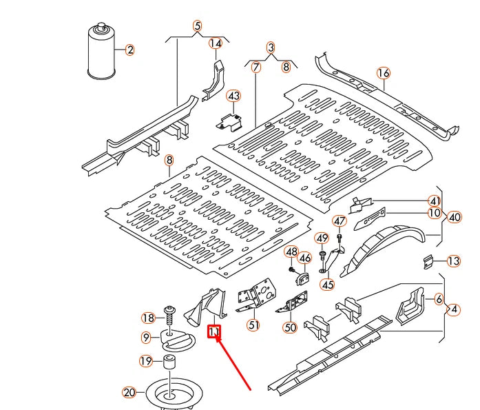 NEW VW TRANSPORTER T5 RIGHT INNER B-PILLAR INSERT PLATE 7H0802380G