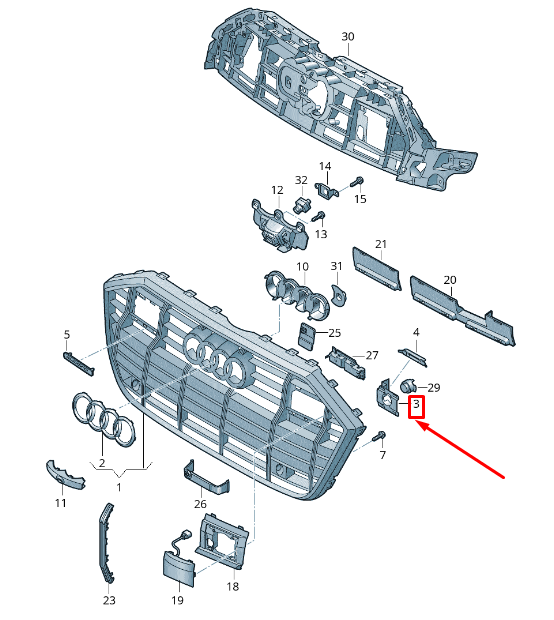 new audi a6 4a c8 left parking aid sensor bracket 4k0919267f original