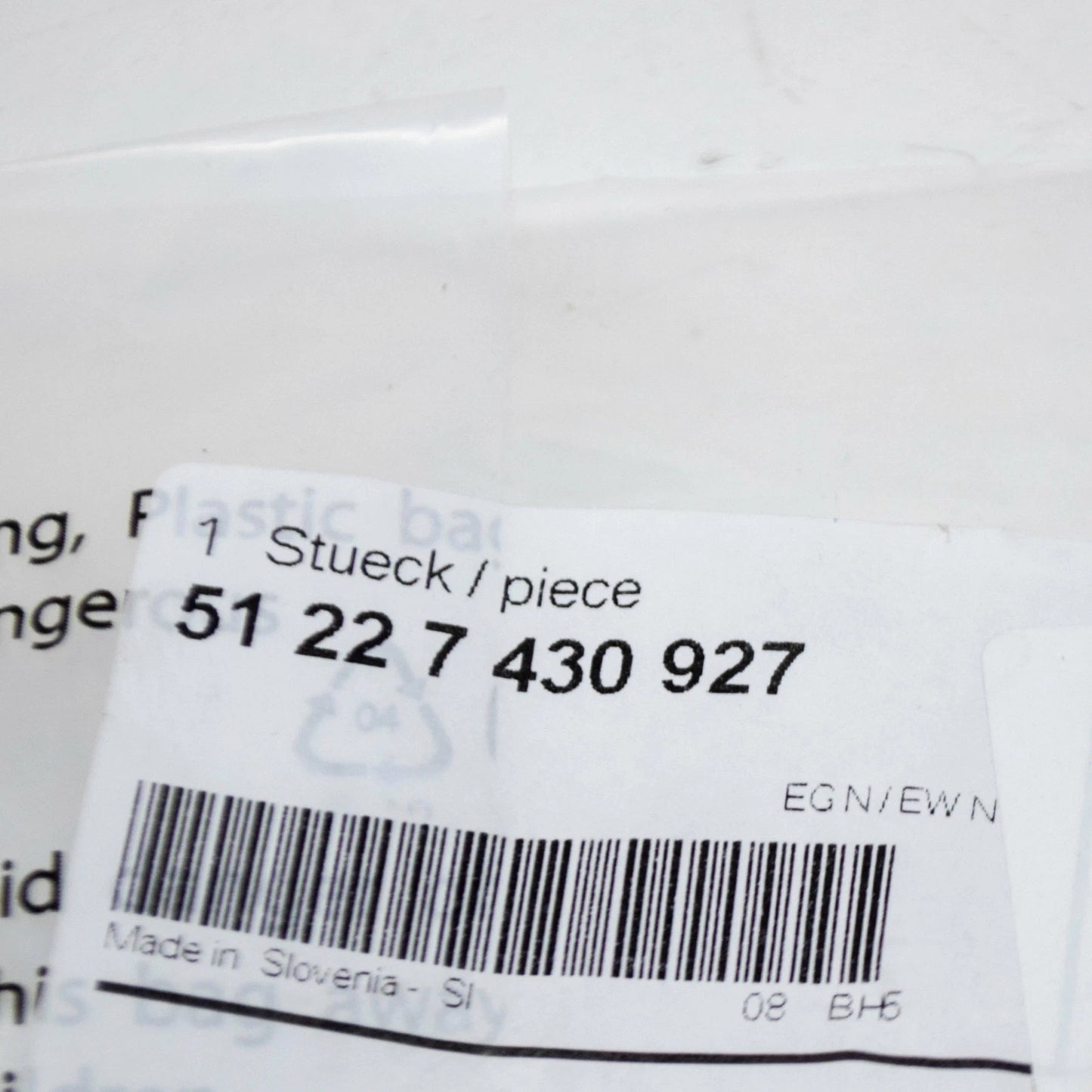 NEW BMW X5 G05 REAR DOOR OUTSIDE HANDLE BOWDEN CABLE 51227430927 ORIGINAL