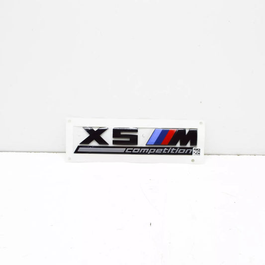 NEW BMW X5 M F95 REAR TRUNK BOOTLID BADGE 51148096408 8096408 ORIGINAL