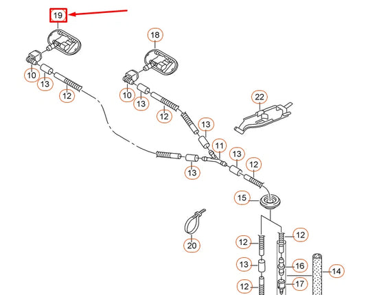 NEW AUDI A3 8V RIGHT HEADLIGHT WASHER NOZZLE JET 8V3955988 ORIGINAL