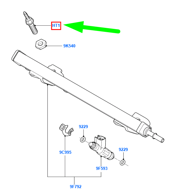 new ford mondeo mk4 fuel system stud 1368346 w711061-s437 original