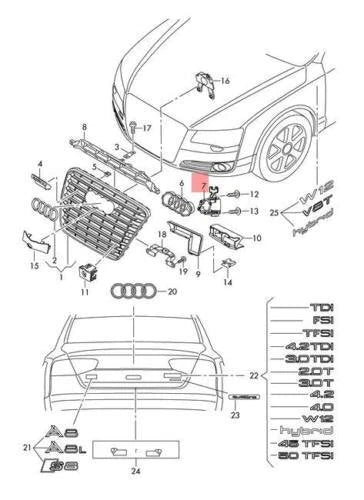 NEW AUDI A8 S8 QUATTRO RETAINING PLATE 4H0853231