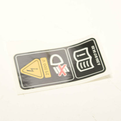 new mb cla c117 xenon light high voltage warning label a2048173420 original