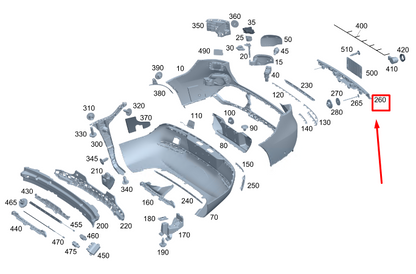 new mercedes-benz eqc rear center bumper carrier a2938803300 original