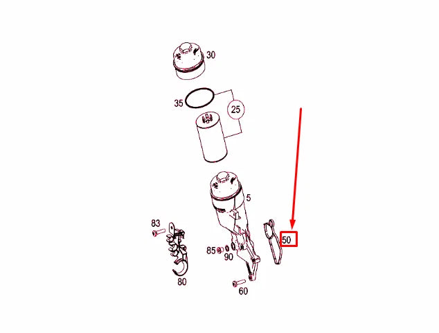 NEW MERCEDES-BENZ E W211 AMG ENGINE OIL FILTER GASKET A1561840080 ORIGINAL