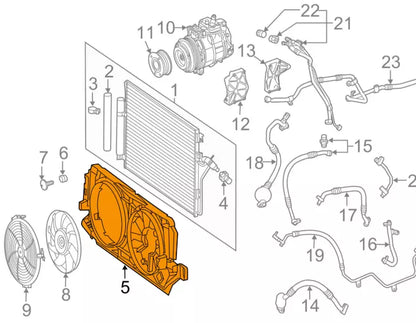 NEW MERCEDES BENZ SPRINTER 906 RADIATOR FAN SHROUD A9065051455