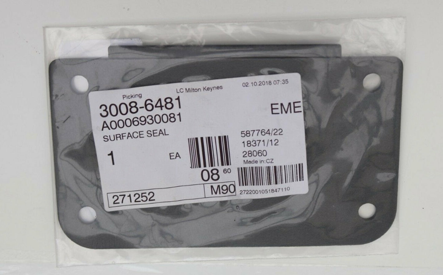 new mb c w204 rear cross cover casing surface gasket a0006930081 original