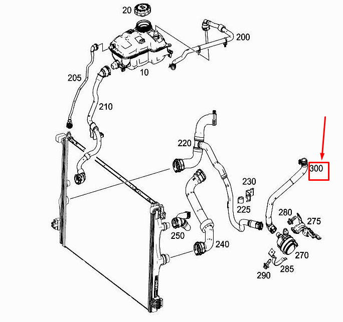 new mercedes-benz a w177 water pump coolant line a2475010658 original