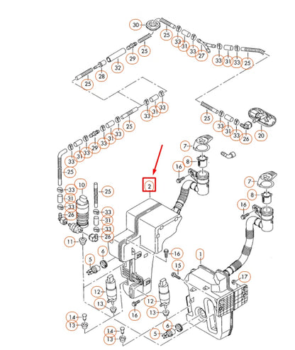 NEW VOLKSWAGEN GOLF MK6 WINDOW WASHER RESERVOIR TANK 5K0955453B ORIGINAL
