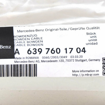 NEW MERCEDES-BENZ VITO W639 REAR DOOR BOWDEN CABLE A6397601704