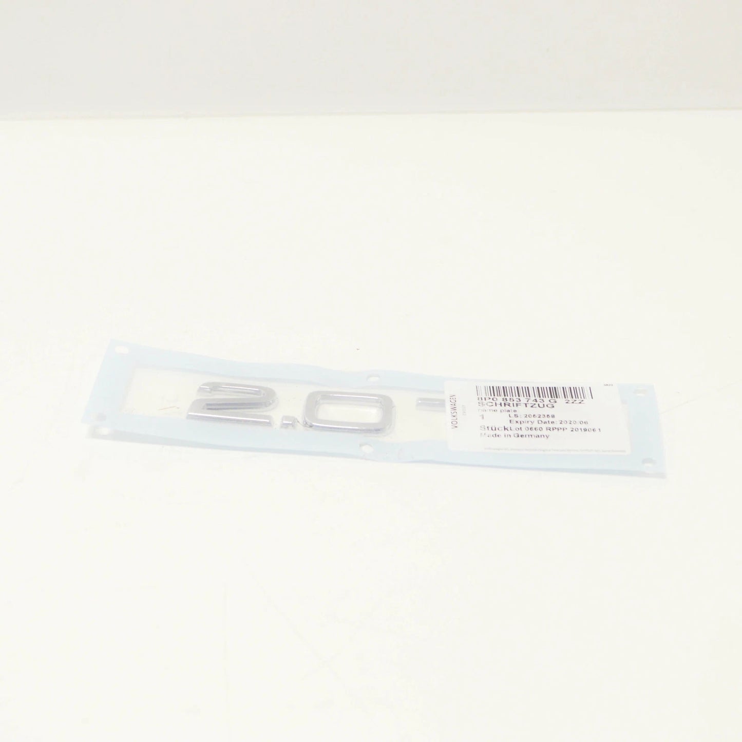 NEW AUDI A3 8P7 REAR TRUNK LID EMBLEM BADGE 2.0 TDI 8P0853743G 2ZZ