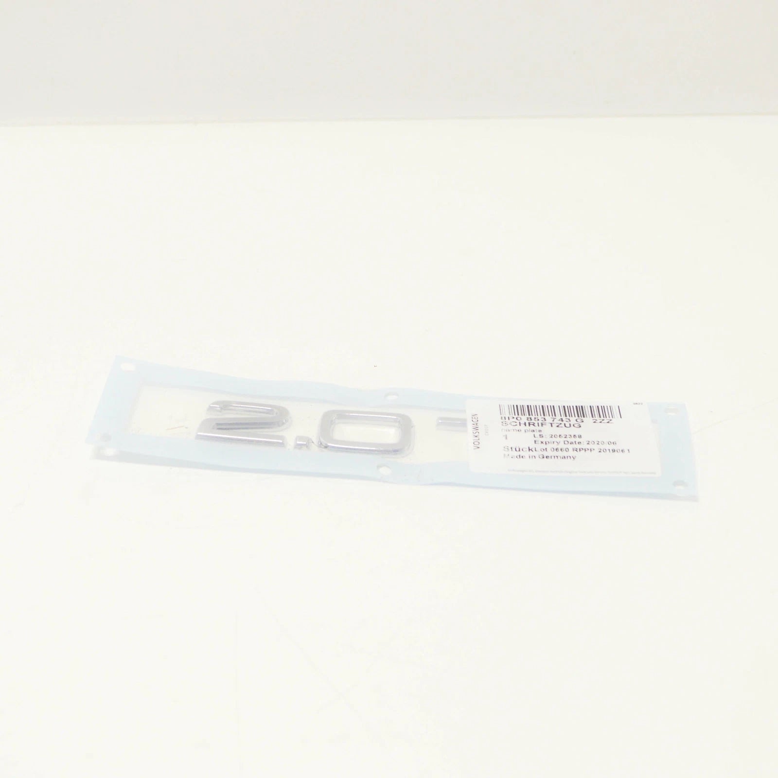 NEW AUDI A3 8P7 REAR TRUNK LID EMBLEM BADGE 2.0 TDI 8P0853743G 2ZZ