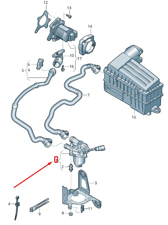 NEW VOLKSWAGEN JETTA GOLF 5G MK7 SECONDARY AIR PUMP 04E959231C ORIGINAL