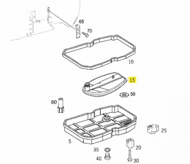 NEW MERCEDES-BENZ SPRINTER 906 GEARBOX OIL FILTER A1402770095 2006 ORIGINAL
