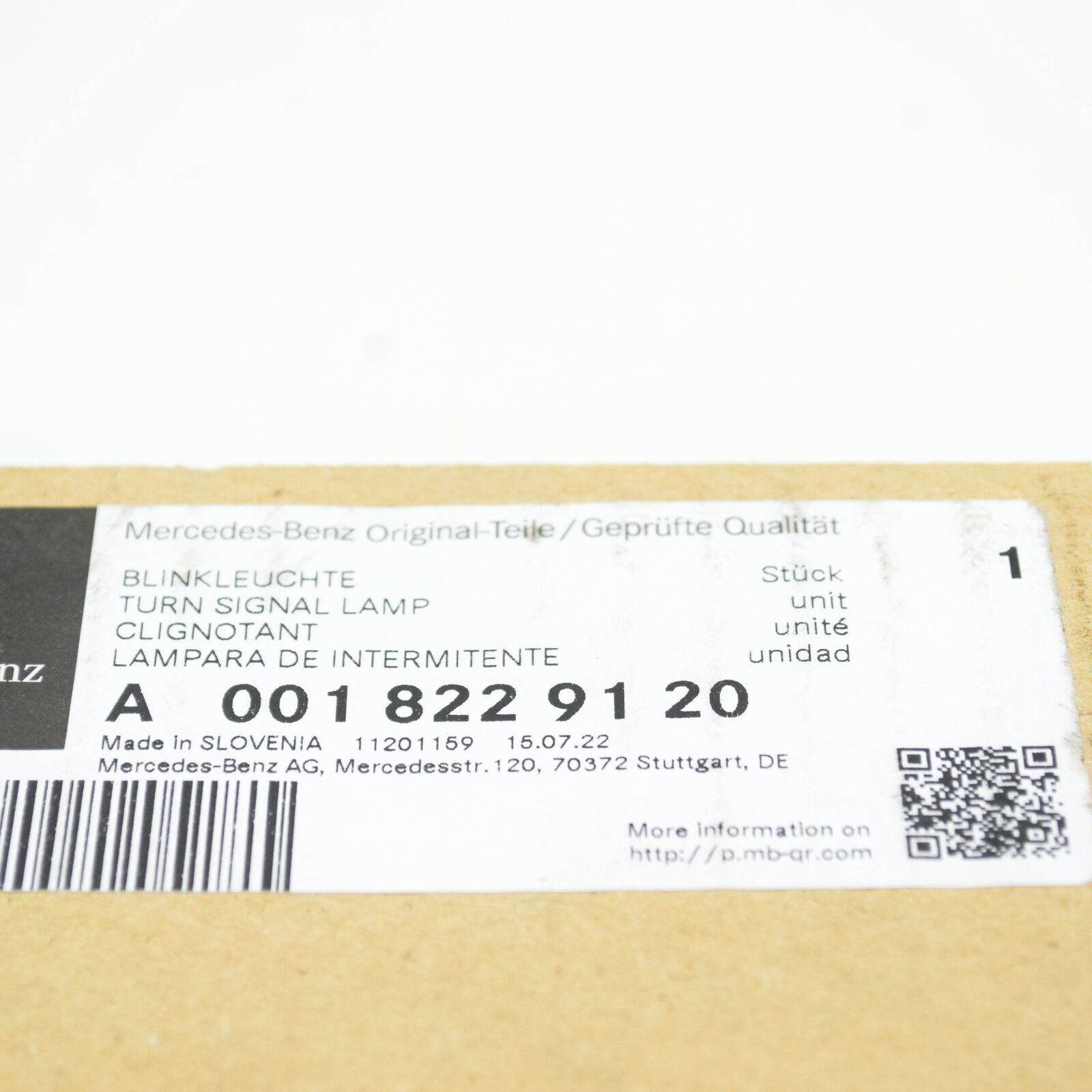 NEW MB SPRINTER W906 FRONT LEFT DOOR MIRROR TURN INDICATOR A0018229120 ORIGINAL