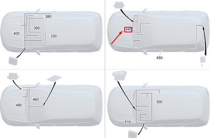 new mb gla h247 wlan antenna connect5/connect20 harness lhd a2475407815 original
