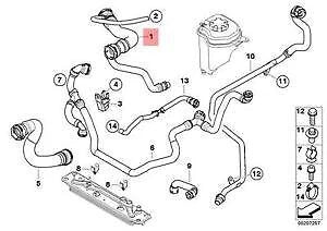NEW BMW X5 E70 RADIATOR COOLANT HOSE 17127593490 7593490 3.0 PETROL ORIGINAL