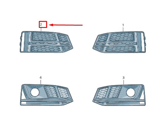 new audi tt fv front right air guide grille 8w0807682fsqf 8w0807682f sqf