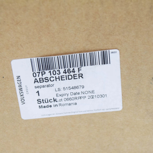 NEW AUDI A8 4H RIGHT ENGINE OIL SEPARATOR 07P103464F ORIGINAL