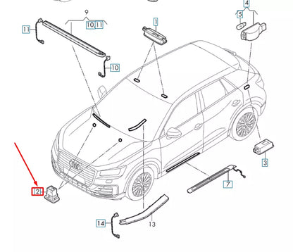 NEW AUDI Q2 FRONT FOOTWELL LED LIGHT 4G0919390C ORIGINAL