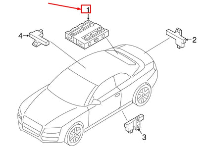 NEW AUDI A5 SPORTBACK 8T KEYLESS ENTRY CONTROL MODULE UNIT 8K0907064CS ORIGINAL