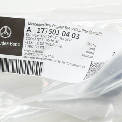 NEW MB CLA COUPE C118 RIGHT SIDE WATER RADIATOR HOSE A1775010403 ORIGINAL