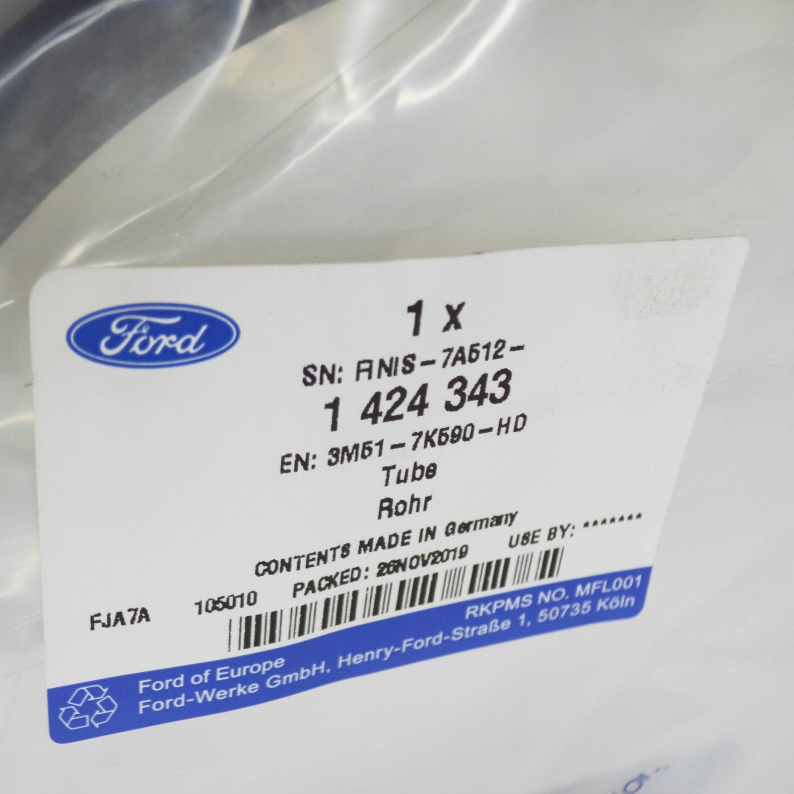 new ford focus mk2 clutch tube assy 1424343 3m51-7k590-hd original