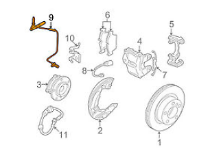 new bmw 1 e88 front wheel abs sensor 34526870075 6870075 original