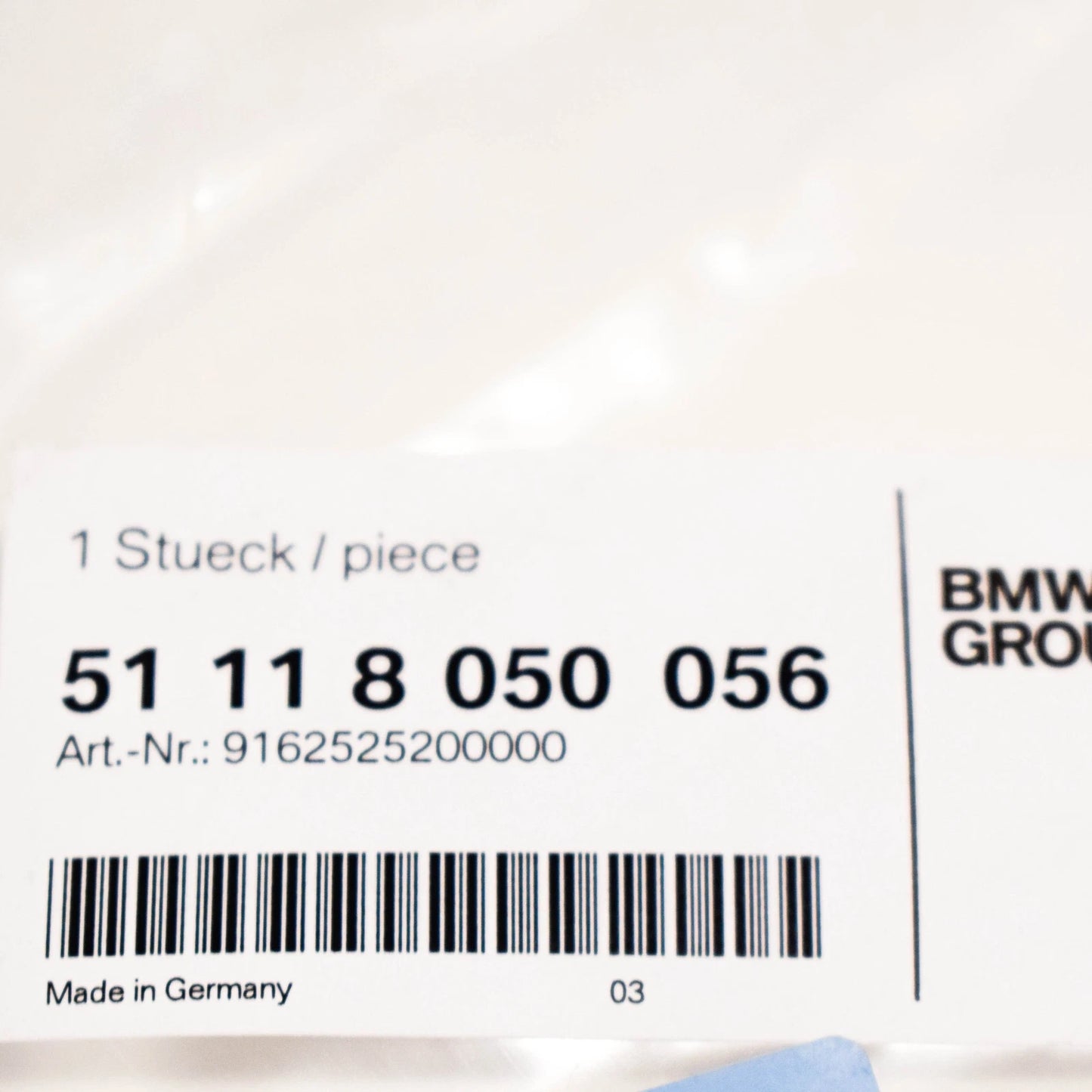 NEW BMW 5 GRAN TURISMO F07 FRONT RIGHT M AIR INLET GRILLE 51118050056 ORIGINAL