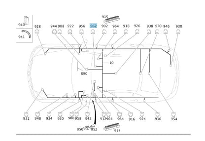 NEW MB C W204 MULTI KOMBI ELECTRICAL ELECTRIC PLUG UNIT A0525455228 ORIGINAL