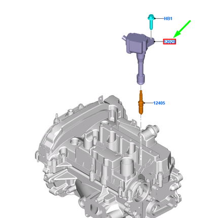 new ford fiesta mk7 ignition coil assy h1bg-12a366-aa 2110924 original