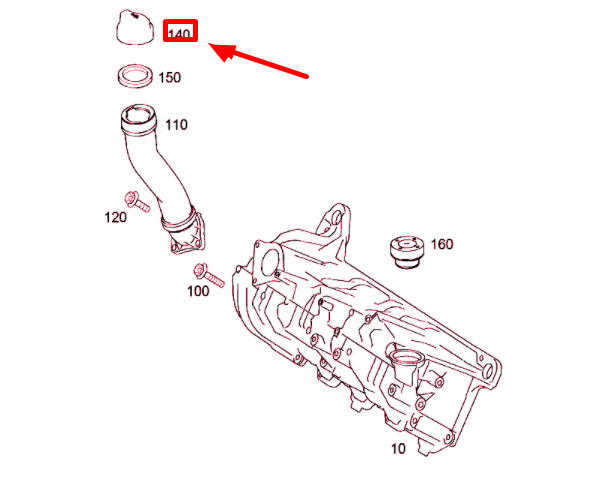 NEW MERCEDES-BENZ M W164 OIL FILLER NECK CAP A000010168564 ORIGINAL